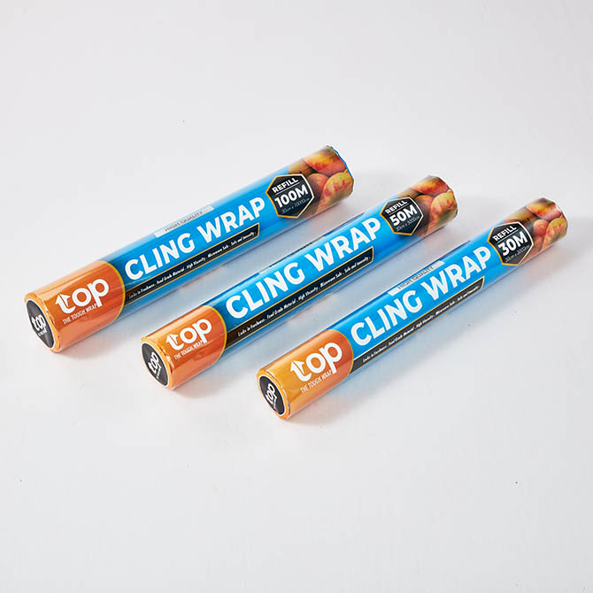 thumbnail image 2 of Venuscello PVC Clear Cling Film – 450mm X 300m – Catering & Kitchen Food Wrap 2 of 4